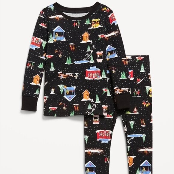 (4/$20) Old Navy - Printed Snug-Fit Pajama Set for Toddler & Baby - Picture 1 of 8